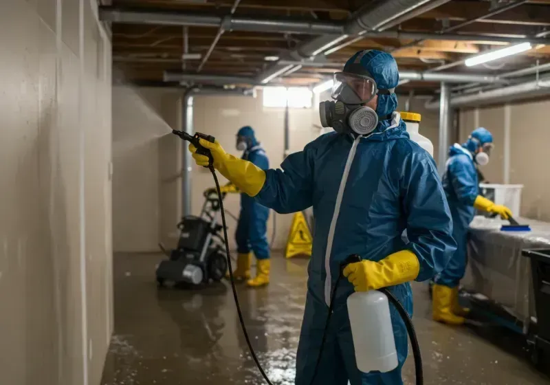 Basement Sanitization and Antimicrobial Treatment process in Douglas, GA